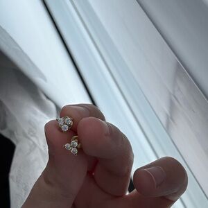 Elegant Gold Stud Earrings